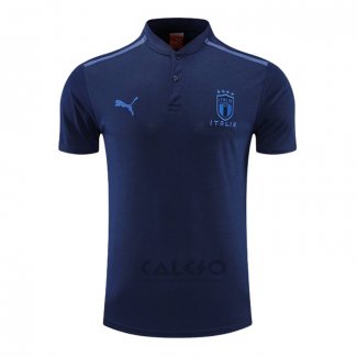 Maglia Polo Italia 2022-2023 Blu Marino