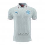 Maglia Polo Manchester City 2022-2023 Grigio