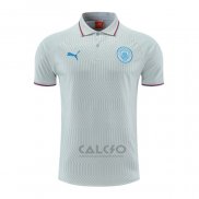 Maglia Polo Manchester City 2022-2023 Grigio