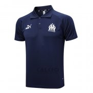 Maglia Polo Olympique Marsiglia 2023-2024 Blu Scuro