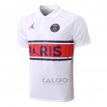 Maglia Polo Paris Saint-Germain Jordan 2022-2023 Bianco