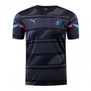 Maglia Prematch Manchester City 2022 Nero