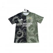 Maglia Real Madrid Dragon 2025-2026 Nero Grigio Thailandia