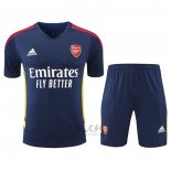 Tuta da Track Arsenal Manica Corta 2022-2023 Blu - Pantaloncini