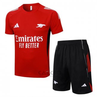 Tuta da Track Arsenal Manica Corta 2025-2026 Rosso - Pantaloncini