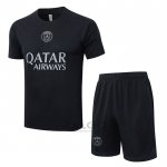 Tuta da Track Paris Saint-Germain Jordan Manica Corta 2025-2026 Nero - Pantaloncini