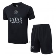 Tuta da Track Paris Saint-Germain Jordan Manica Corta 2025-2026 Nero - Pantaloncini