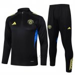 Tuta da Track di Felpa Manchester United 2025-2026 Nero Giallo