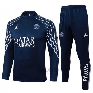 Tuta da Track di Felpa Paris Saint-Germain 2025-2026 Blu
