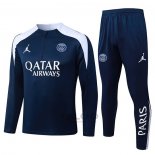 Tuta da Track di Felpa Paris Saint-Germain 2025-2026 Blu Bianco