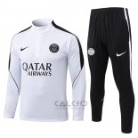 Tuta da Track di Felpa Paris Saint-Germain 2026-2027 Bianco