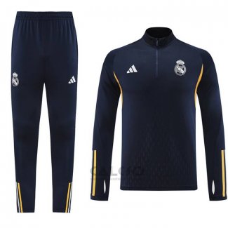 Tuta da Track di Felpa Real Madrid 2023-2024 Blu