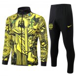 Tuta da Track di Giacca Brasile Jesus 2024-2025 Giallo