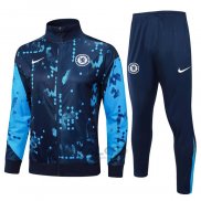 Tuta da Track di Giacca Chelsea 2024-2025 Blu Scuro
