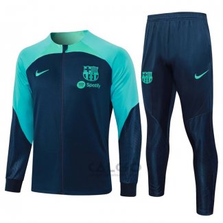 Tuta da Track di Giacca FC Barcellona Bambino 2023-2024 Blu