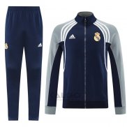 Tuta da Track di Giacca Real Madrid 2025-2026 Nero Grigio