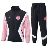 Tuta da Track di Giacca a Vento Paris Saint-Germain 2025-2026 Nero Rosa