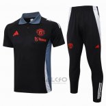 Conjunto Polo Manchester United 2024-2025 Nero