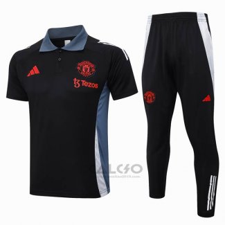 Conjunto Polo Manchester United 2024-2025 Nero