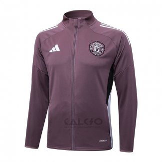 Giacca Manchester United 2025-2026 Marronee