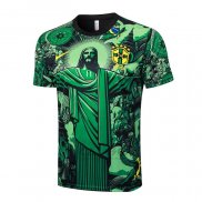 Maglia Allenamento Brasile Jesus 2024-2025 Verde
