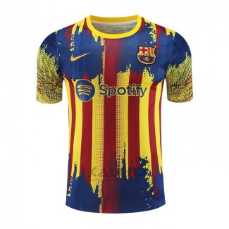 Maglia Allenamento FC Barcellona 2023-2024 Giallo e Blu