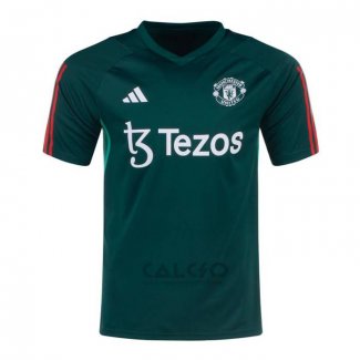 Maglia Allenamento Manchester United 2023-2024 Verde