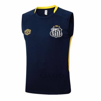 Maglia Allenamento Santos Senza Maniche 2025-2026 Blu