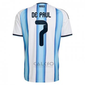 Maglia Argentina Giocatore Rodrigo de Paul Home 2026