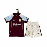 Maglia Aston Villa Home Bambino 2025-2026