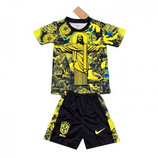 Maglia Brasile Jesus Bambino 2024-2025 Giallo