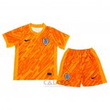 Maglia Inghilterra Portiere Bambino 2024 Arancione