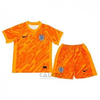 Maglia Inghilterra Portiere Bambino 2024 Arancione