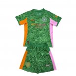 Maglia Manchester City Portiere Bambino 2025-2026 Verde