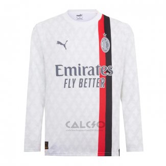 Maglia Milan Away Manica Lunga 2023-2024