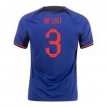 Maglia Paesi Bassi Giocatore De Ligt Away 2022