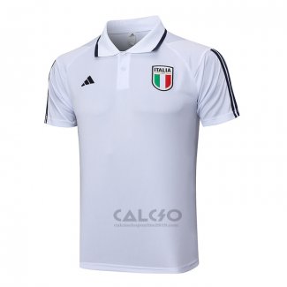 Maglia Polo Italia 2023-2024 Bianco