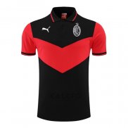 Maglia Polo Milan 2022-2023 Nero e Rosso