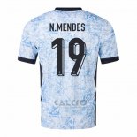 Maglia Portogallo Giocatore N.mendes Away 2024