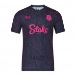 Maglia Prematch Everton 2025-2026 Blu Rosa