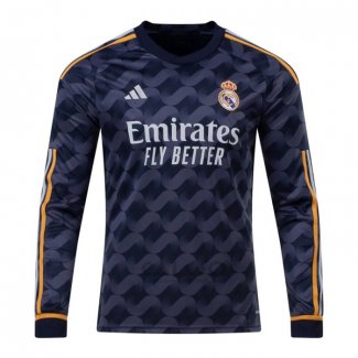 Maglia Real Madrid Away Manica Lunga 2023-2024