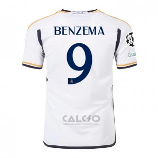 Maglia Real Madrid Giocatore Benzema Home 2023-2024