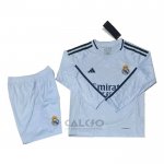 Maglia Real Madrid Home Manica Lunga Bambino 2024-2025
