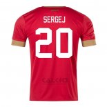 Maglia Serbia Giocatore Sergej Home 2022