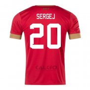 Maglia Serbia Giocatore Sergej Home 2022
