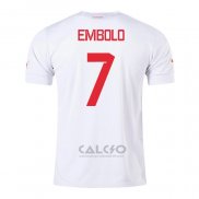 Maglia Svizzera Giocatore Embolo Away 2022