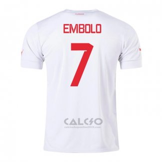 Maglia Svizzera Giocatore Embolo Away 2022