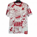 Maglia Giappone Anime Luffy 2025-2026 Bianco Rosso Thailandia