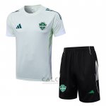 Tuta da Track Al-Ahli Saudi Manica Corta 2025-2026 Bianco - Pantaloncini