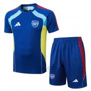 Tuta da Track Arsenal Manica Corta 2025-2026 Blu - Pantaloncini